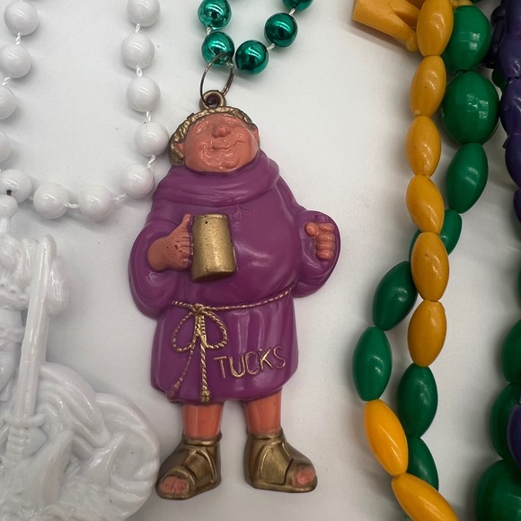 Lot of 29 Vintage Mardi Gras Beads Necklaces Endymion Tucks Zulu Jazz Centurions - Picture 10 of 15
